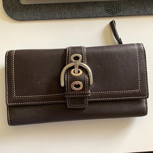 Brown leather Coach Wallet